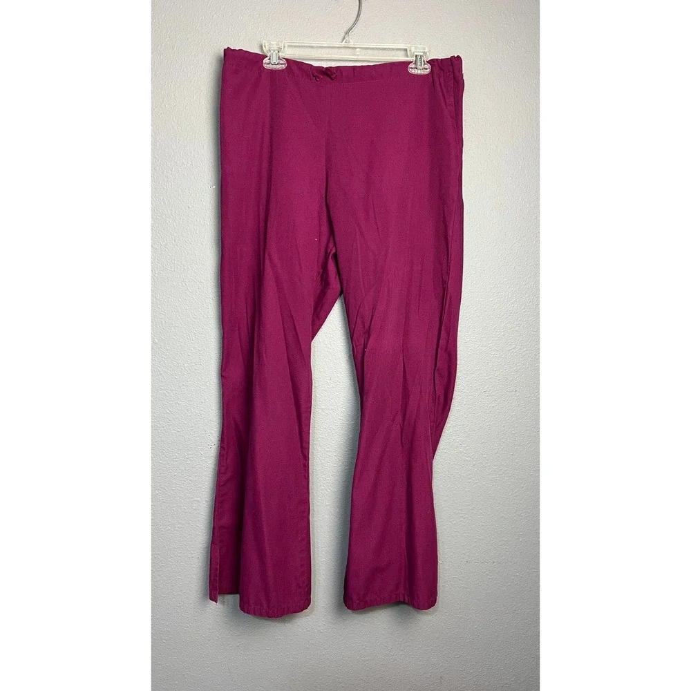 Cherokee Workwear Scrub Pants Bundle of 3 Wine Brown Drawstring 4101 Mens Medium
